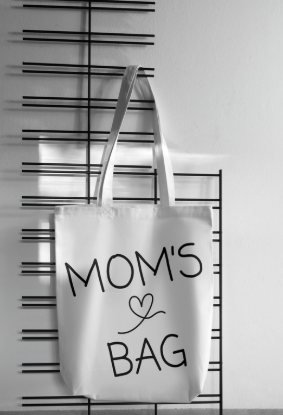 Sublimation Mother's Day Mama tote bag with floral design
