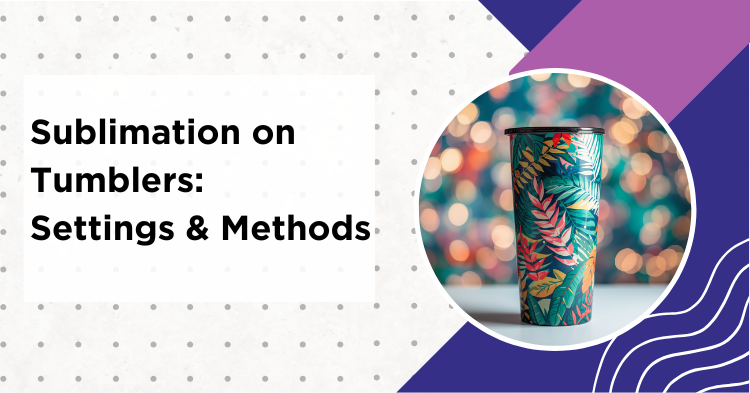 Custom sublimation tumblers with colorful full wrap designs