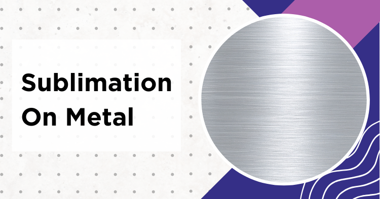 Sublimation on metal settings guide showing aluminum photo panel